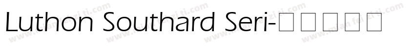 Luthon Southard Seri字体转换